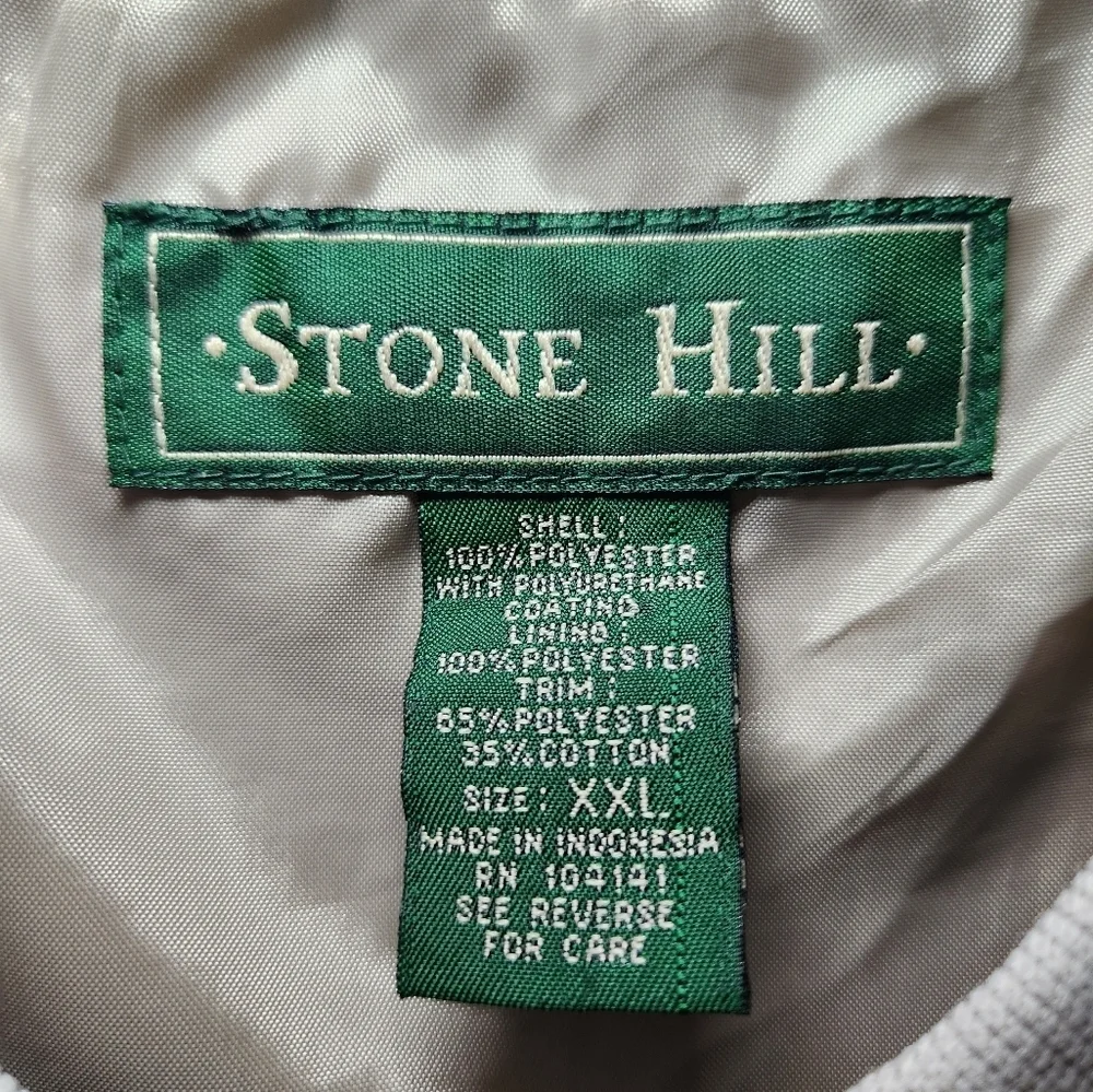Stone‎ Hill Golf Vest Beige Mens XXLarge Pullover Lightweight Windbreaker